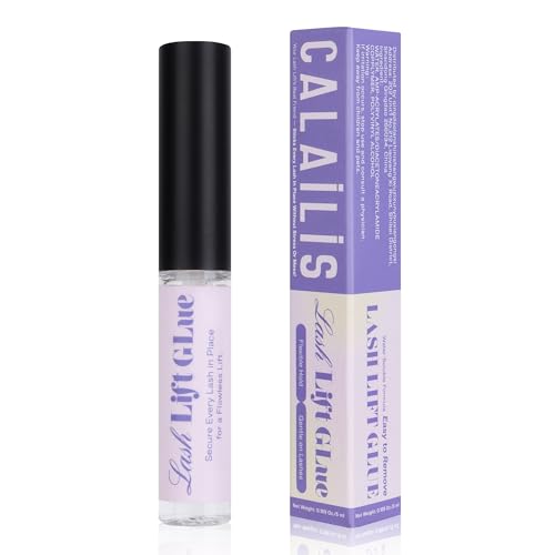 CALAILIS Wimpernlifting Kleber Starker Klebriger Lash Lifting Kleber für Lash Lifting und Curling Keine Reizung und Geruchlose Wimpernwelle Kleber Löst Sich Schnell in Wasser 5ml