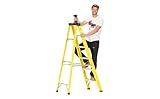 The Workplace Depot 6 Tread Fibreglass Step Ladder – Lightweight, Stable & EN-131 Certified – Professional-Grade Ladder for Electrical & Industrial Use