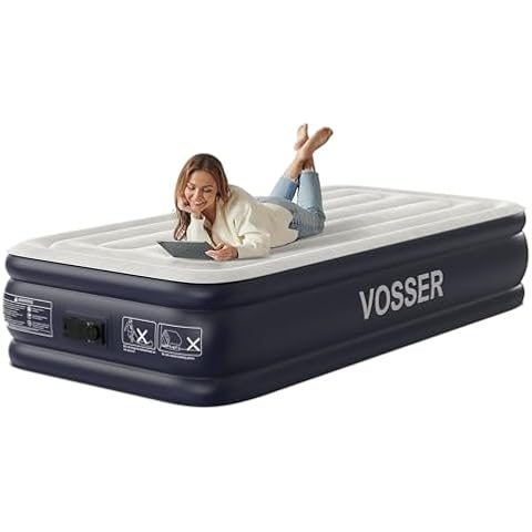 VOSSER Twin Air Mattress with Pump Cover