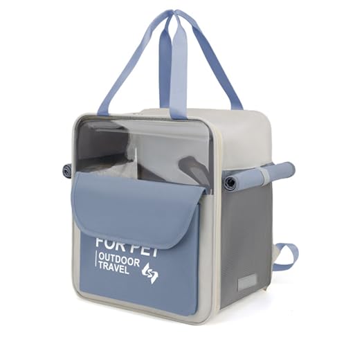 猫用キャリーバッグ ペット 小型犬犬猫用 ペットキャリーバッグ 快適 両手解放 リュックサック 耐荷重 おしゃれ かわいい お洒落 旅行 散歩 バッグリュック ペット用品 犬猫兼用 多機能 39*39*25 cm