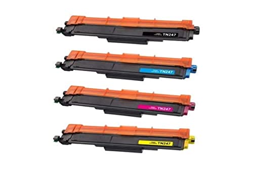 BRAMA CARTUCHOS - Toner Compatible Tn247 Tn243 con Chip (Pack de 4 Colores)