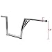 HTTMT HB02- Chrome Ape Hangers 1-1/4 Inches 12 Inches Rise Handle Bar Compatible with Harley Softail Chopper Sportster