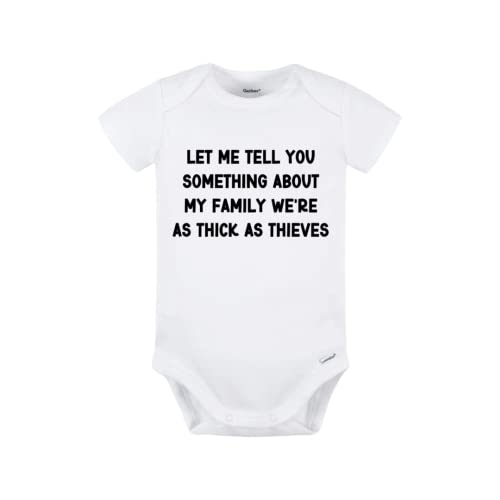 Image of Real Housewives of New Jersey Baby Onesie - Thick As Thieves
