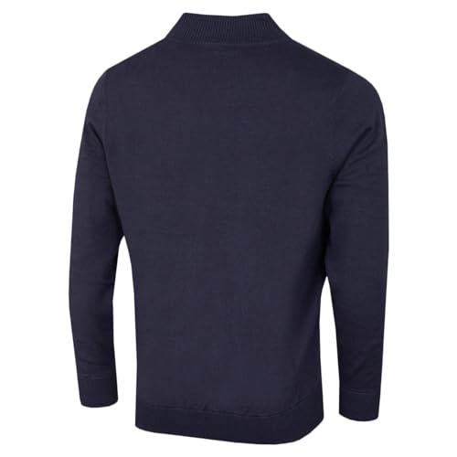 Calvin Klein Herren Heather Half Zip Pullover - Denim/Marineblau - M