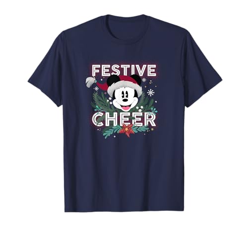 T-shirt Mickey de Noël vêtement festif idéal pour le réveillon en famille