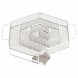 Kaltrauchgenerator 6-Seitig 22,5 cm Edelstahl 304 für Fisch Fleisch Käse, Räucherspäne bis 8 Stunden Brenndauer, Kaltraucherzeuger für Räucherschränke Gasgrills Holzkohlegrills