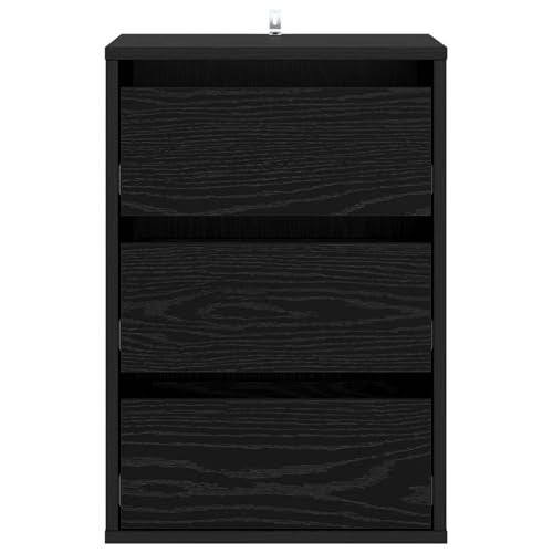 Mueble cajonera de pasillo en roble negro para organizar el vestíbulo y el dormitorio 6