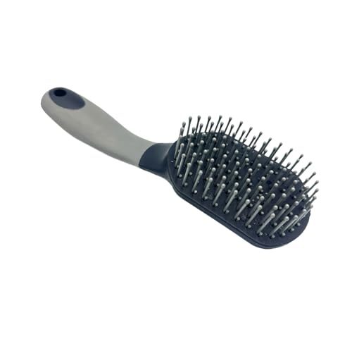 Schweifbürste Mähnenbürste Mähnen Schweif Bürste Schweifkamm Pferdeschweifbürste für Pferdezum Kämmen vom Pferdehaar Pferdepflege Zubehör (Grau Navy)