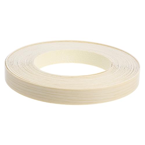 INOOMP Cinta adhesiva flexible para bordes de muebles y mesas, tira de borde de repuesto PVC beige, adhesión duradera, fácil de instalar para renovación y mantenimiento interior
