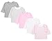 TupTam Baby Mädchen Langarmshirt Sterne 5er Pack, Farbe: Farbenmix 2, Größe: 68
