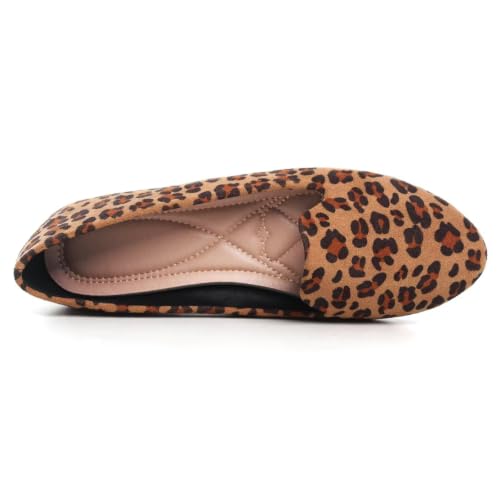 Image of Dear Time Women's Casual Loafers Flats Comfortable Round Toe Dress Shoes Slip On Ballet Flats for Women Work Office Shoes