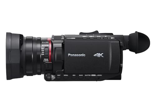Image of Panasonic X1600 4K Camcorder for Directors, Wide Angle Telephoto Lens with 24x Zoom, Hybrid O.I.S., 4K High-Precision AF with Face Detection, Heat Dispersing Design, Wireless Controls - HC-X1600J
