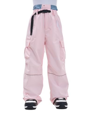 HIGH EXPERIENCE Snowboard Pants for Women Men Baggy Ski Pants Loose Warm Insulation Waterproof...