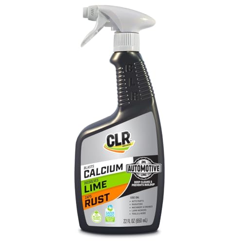 CLR Brands Automotive Calcium, Lime & Rust Remover Spray, 22 oz., Cleaning Spray for Multiple Surfaces, EPA Safer Choice Certified, Ammonia, Phosphate and Bleach Free Cleaner