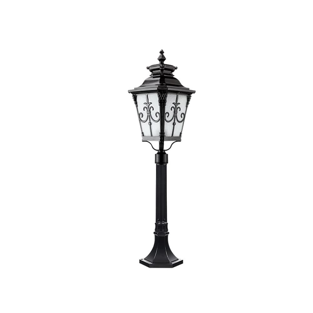 Kreatywna 1-kierunkowa lampa kolumnowa Nowoczesna zewnętrzna lampa słupkowa IP55 Wodoodporne szkło Wysoki słup Ulica Odlewany ciśnieniowo aluminiowy filar Społeczność Ścieżka trawnika Lampy podłogowe
