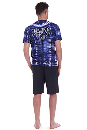 Marvel Avengers Spider-Man Thor Captain America Adult Tie Dye Pajama Shirt & Shorts2