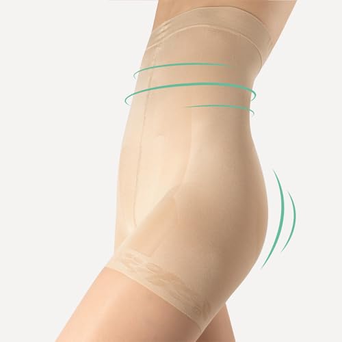 CALZITALY High Waist tights Control Top Shaping Nylons, Shaping Pantyhose, 20 Denier Sheer Shaping Tights for All Day Use3