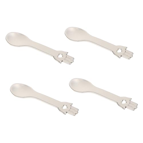 DEARMAMY 4 Piezas Cucharas de Cosméticos y Máscaras Faciales Herramientas de Extracción de Crema Utensilios de Maquillaje Reutilizables y Fáciles de Limpiar