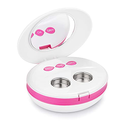 HIOD Limpiador Ultrasónico para Lentes de Contacto Ultra Sonic Auto Eye Protein Cleaning Máquina de Limpieza de Estuches Conector USB,C