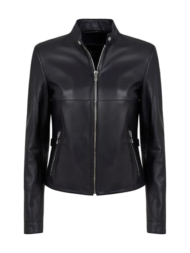 Veste de motard en cuir véritable femme pour vos sorties urbaines quotidiennes
