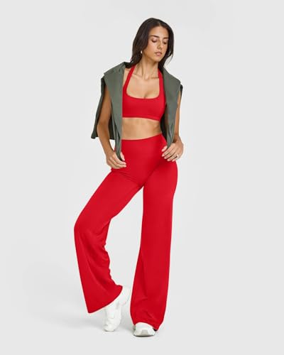 Image of OQQ Yoga Pants Women Casual Soft Straight Leg Bottoms