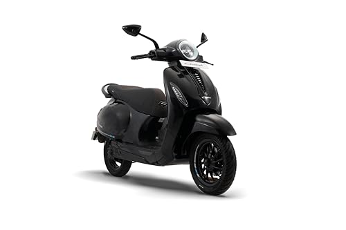 Image of Chetak 3501 by Bajaj Auto High Speed Electric Scooter with charger - Brooklyn Black - Ex-Showroom