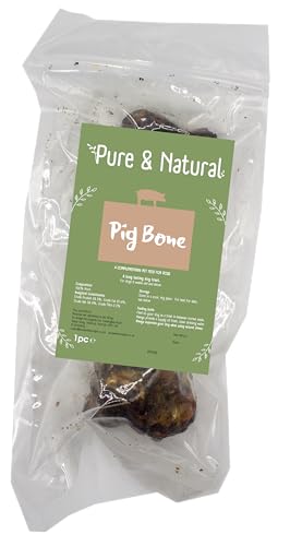Pure & Natural Marrow Bones - Long Lasting Dog Chews for Aggressive Chewers - Large Natural Bone - Pack of 1