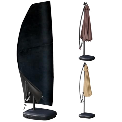 Umbrella Cover for Offset & Cantilever Style 600D Heavy Duty Waterproof Cover for Outdoor use Banana