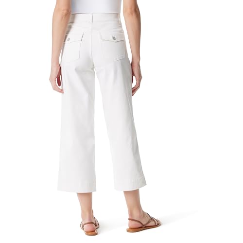 Gloria Vanderbilt Women's Shape Effect Pull on High Rise Wide Leg Crop Standard3