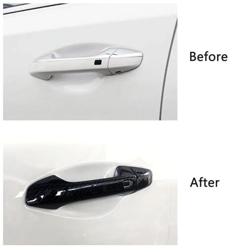 Cubierta de manija para Kia Forte K3 en fibra de carbono: protección exterior elegante LHD 5