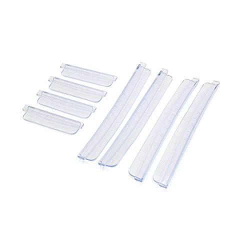 uxcell 8pcs Clear Rubber Automobile Car Body Door Side Edge Guard Protective Strip