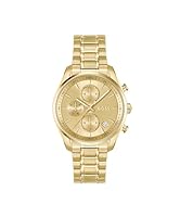 BOSS Women's Grand Tour Ladies Ionic Plated Thin Gold Steel Quartz Multi-function Watch, 1502768, Gold, 38 mm