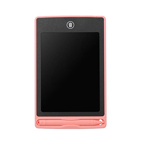 OXSII LCD Writing Board Erasable 6.5 inch Writing Tablet fro Kids Digital Handwriting Pad Electronic Doodle Scribble Tablet for Boys & Girls (Pink)