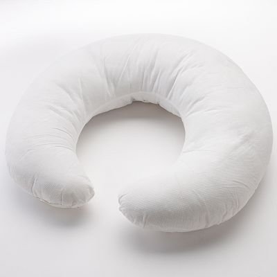 Bacati - Metro Lime/White/Chocolate Nursing Pillow Insert with Removable Zippered Cover Included