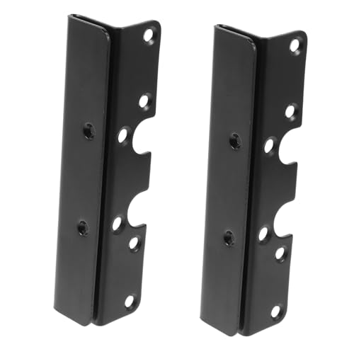 Levemolo 2pcs Bed Rail Fasteners Iron Bed Frame Support Bracket for Headboard and Footboard Connections Easy Installation and Aesthetic Design Compatible with Various Bed Hinges