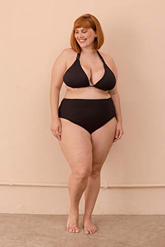 Top Cortininha Dupla Face com Tiras Plus Size Preto-exg