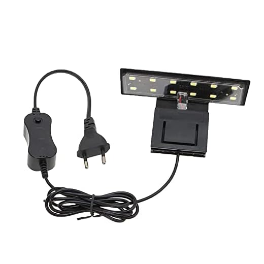GERUI Illuminazione per acquario X3, lampada a LED per acquario, illuminazione a LED, 220 V, 6 W, per piante acquatiche e pesci