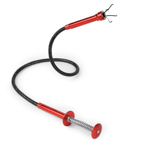 24" Magnetic Pickup Tool with 4-Claw Grabber, Flexible Retrieval Tool,