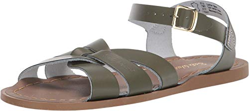 Salt Water Sandals by Hoy Shoes Baby Girl's The Original Sandal (Infant/Toddler) Olive 6 Toddler M