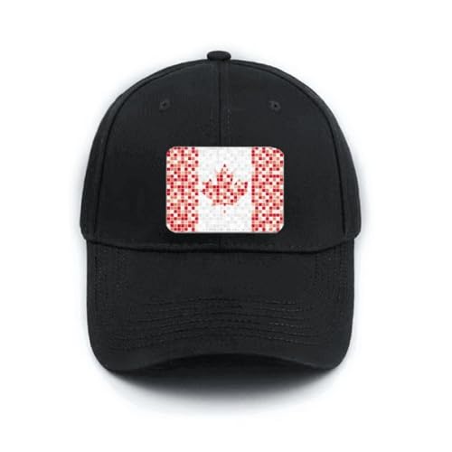 Casquette de baseball noire Canada pour vos randonnées et sorties décontractées