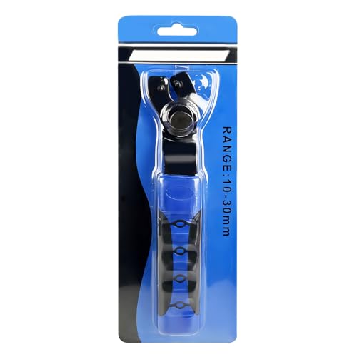 Llave para Amoladora,Llave de Eje de Precisión con 2 Garras - Abertura Ajustable de 6 a 47 mm con Empuñadura de Goma Antideslizante y Herramienta para Esmeril,Para Mecánica, Rectificado Y