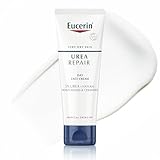 Eucerin Urea Repair Crema Viso Levigante 5% 50 ml, Crema viso idratante 48h ad assorbimento rapido, Formula con Urea al 5%, Ceramidi e Acido Lattico per pelle secca e molto secca