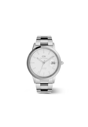 Montre automatique homme 40 mm DW avec calendrier montre étanche 10 ATM en acier inoxydable