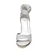 DREAM PAIRS Womens Heels, Chunk Low Heel Comfortable Pump Sandals Dress Shoe,Size 7.5,Silver/Glitter,CHUNKLE