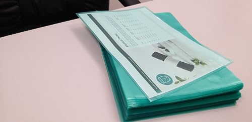 Q-Connect KF00309 Display Sleeve A4 Pack of 100 Textured Green, genarbt grün - Image 2