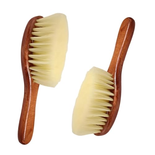 Image of MF Hair Wood Duster Cleaning Brush Soft Beard Brush with Wooden Handle for Barber Hair Cutting Salon & Parlor Hair | Professional Hairstylist Brush Soft Beard Brush (Pack of 1)