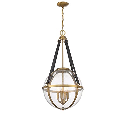 Savoy House 7-1836-4-322 Bozeman 4-Light Pendant In Warm Brass (18" W X 32" H) #TOP4
