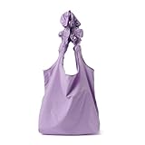 [Francfranc] フランフラン くしゅらくエコバッグ ライトパープル エコバッグ マイバッグ 軽量 コンパクト カラビナ付き