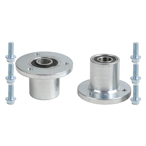 Front Wheel Hubs Durable Silver Metal 17mm (0.76inch) 3 Stud | Universal Fit for 5 Inch Wheels | Perfect for DIY Rebuild ATV UTV Go Kart Golf Cart Buggy Quad Moped Dune Drift Trike Tricycle 4 Wheeler