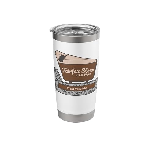 Fairfax Stone State Park West Virginia Welcome Sign Souvenir Stainless Steel Insulated Tumbler